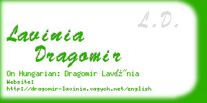 lavinia dragomir business card